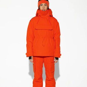 NWT Halfdays Ronne Snowboard Jacket in Spritz (orange) - Sz XS